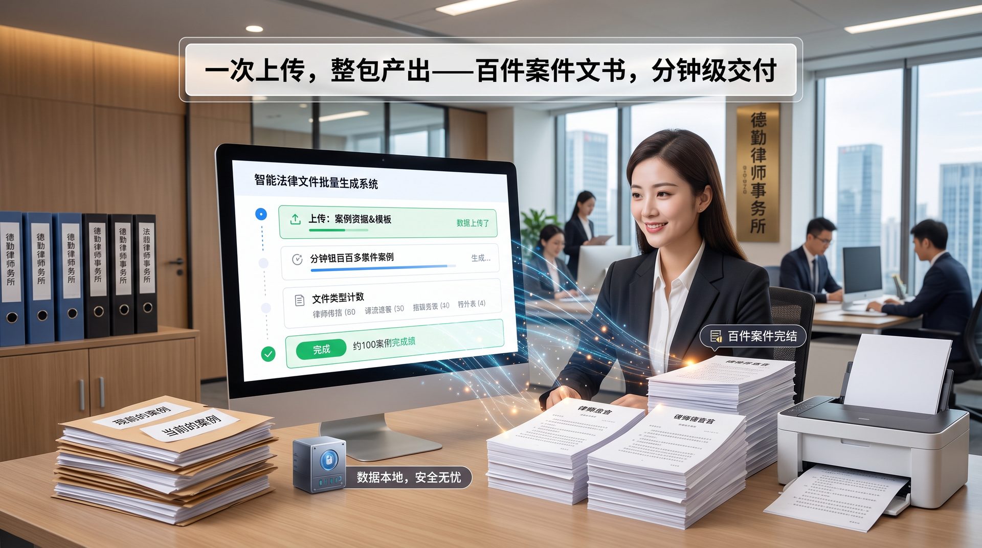 智能法律文书批量生成系统